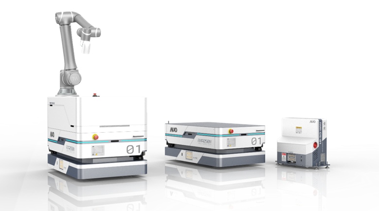 PA视讯數位開發的自主式移動機器人（AMR250M），搭配全向輪並結合AI演算法、2D LiDAR、3D攝影機等技術，協助客戶實現產線全自動化