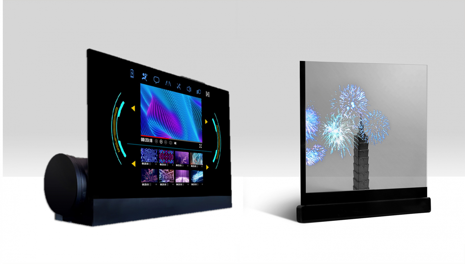 可卷式、折迭性、高透明